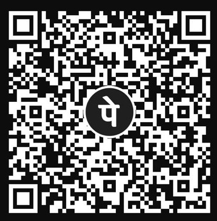 PhonePe UPI QR code — scan with any UPI app to support ArbMelo